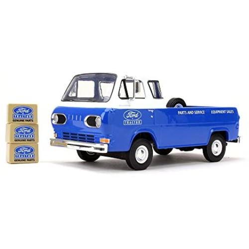 First Gear 1/25 Scale Diecast Collectible Ford Tractor Parts & Service 1960s Ford Econoline Pickup with Three Boxes (#40-0395)