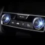 for Honda Civic 10th Gen Audio Speaker Cover Engine Start Stop Buttom Emblem, AC Switch Temperature Climate Knob Ring,Interior Accessories(Blue)
