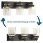 Calhoun Collection Antique Bronze Three-Light Farmhouse Bath Vanity Light Calhoun Collection Antique Bronze Three-Light Farmhouse Bath Vanity Light