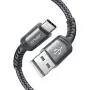 USB Type C Cable 3A Fast Charging [2-Pack 3.3ft], JSAUX USB-A to USB-C Charge Braided Cord Compatible with Samsung Galaxy S10 S9 S8 S20 Plus A51 A11,Note 10 9 8, PS5 Controller, USB C Charger(Grey)