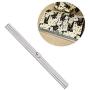 ZLYY 2 Pieces Kiss Clasp Lock for Purse, 7.48Inch Metal Purse Frame Kiss Clasp Lock with Silver and Bronze Color