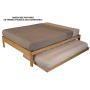 KD Frames Nomad Platform Natural Poplar Bed - Queen