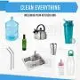 Bottle Brush Cleaner 5 Pack - Long Water Bottle and Straw Cleaning Brush - Kitchen Wire Scrub Set for Washing, Wine Decanter, Baby, Kombucha, Pipes, Hydro Flask Tumbler, Sinks, Beer Brewing Supplies Bottle Brush Cleaner 5 Pack - Long Water Bottle and Straw Cleaning Brush - Kitchen Wire Scrub Set for Washing, Wine Decanter, Baby, Kombucha, Pipes, Hydro Flask Tumbler, Sinks, Beer Brewing Supplies