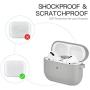 BRG for Airpods Pro Case,Soft Silicone Skin Cover Shock-Absorbing Protective Case with Keychain for Apple Airpods Pro [Front LED Visible]