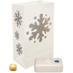 Lumabase 82236 Luminaria Kit, Snowflake