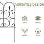 Amagabeli Decorative Garden Fence Outdoor Coated Metal Rustproof 32in x 10ft Landscape Wrought Iron Wire Border Folding Patio Fences Flower Bed Fencing Barrier Section Panels Decor Picket Edging Black Amagabeli Decorative Garden Fence Outdoor Coated Metal Rustproof 32in x 10ft Landscape Wrought Iron Wire Border Folding Patio Fences Flower Bed Fencing Barrier Section Panels Decor Picket Edging Black