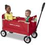 Radio Flyer All-Terrain 3-in-1 EZ Folding Wagon for kids and cargo, Red