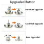 MANMANFEI No Sew Button 17mm Replacement Jean Buttons,15 Sets Instant Adjustable Pants Button Metal Copper Button Replacement Kit Adds Or Reduces an Inch to Any Pants Waist in Seconds