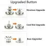 MANMANFEI No Sew Button 17mm Replacement Jean Buttons,15 Sets Instant Adjustable Pants Button Metal Copper Button Replacement Kit Adds Or Reduces an Inch to Any Pants Waist in Seconds