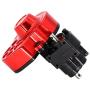 ZGQA-GQA RC Spare Parts Transmission Case Gearbox W/Metal Motor Gear for 1/10 SCX10 - Black, 150x90x40mm