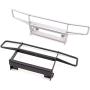 Binchil Metal Front Bumper for -4 TRX4 Bronco 1/10 Rc Crawler Model Car,Silver