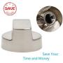 811195 805328 KIP5D44 5D44 B002MFNQ34 Pro Ventilation Hood Knob Replacement Part Fit 56 Models for Sub-Zero Wolf in Silver Color by Reyhoar (2 Pack)