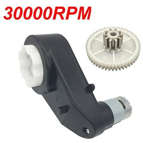 550 12V 30000RPM Gearbox for Power Wheels, RS550 12 Volt Electric Motor Gear Box Accessories Children Ride On Car Replacement Parts