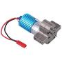 Metal Speed Change Gear Box with 370 Brush Motor for WPL 1633 RC Car(Grey)