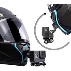 RUIGPRO Motorcycle Helmet Chin Strap Mount Compatible with GoPro Hero 9 8 7 6 5 4 3, Hero Black, Session, Xiaomi Yi, SJCAM