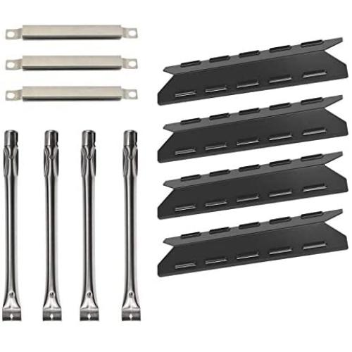 Metal Club Grill Replacement Parts for Kenmore 146.47223610, 146.46372610, 146.46365610, 146.46366610 Models, Grill Heat Plate Tent Shields, Pipe Burner Tubes and Crossover Tubes.