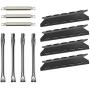 Metal Club Grill Replacement Parts for Kenmore 146.47223610, 146.46372610, 146.46365610, 146.46366610 Models, Grill Heat Plate Tent Shields, Pipe Burner Tubes and Crossover Tubes.