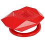 X AUTOHAUX Red Universal Engine Button Knob Push Button Switch Cover Metal Alloy Protective Cover