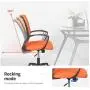 Mesh Office Chair Desk Chair Computer Chair with Lumbar Support Armrest Rolling Swivel Adjustable Ergonomic Task Chair for Adults(Orange) Mesh Office Chair Desk Chair Computer Chair with Lumbar Support Armrest Rolling Swivel Adjustable Ergonomic Task Chair for Adults(Orange)
