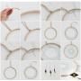 Better Crafts Set of 6 Pieces Assorted Metal Gold Rings for Crafts (7 inch/ 8 inch/ 9 inch/ 10 inch/ 11 inch/ 12 inch)