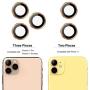 ETESTAR iPhone 11 Pro Max Camera Lens Protector, Metal Lens Cover Glass Ring Film Coverage Dust Proof Anti-Scratch Case Friendly for iPhone 11 6.1 / 11 Pro 5.8/ 11 Pro Max 6.5'' [Set of 3] - Gold