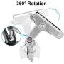 ILM Upgraded Bike Motorcycle Phone Mount Aluminum Bicycle Cell Phone Holder Accessories Fits iPhone X Xs 7 7 Plus 8 8 Plus iPhone 6s 6s Plus Galaxy S7 S6 S5 Holds Phones up to 3.7'' Wide (Silver)