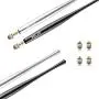 ELZO Stylus Pen Combo Universal Capacitive Touch Screen 2 Packs with 4 Replacement Fiber Fine Tips for Tablet iPad, iPhone, Samsung, Microsoft Surface Pro, HTC, Sony and More Android Phones