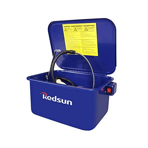Red Sun Parts Washer 3.5 Gallon Capacity Tank Cabinet Portable Automotive Parts Cleaner for Wheel Bearings, Gears, and carburetors (Blue)… Red Sun Parts Washer 3.5 Gallon Capacity Tank Cabinet Portable Automotive Parts Cleaner for Wheel Bearings, Gears, and carburetors (Blue)…