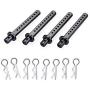 ACHICOO Car Body Shell Cover Pillar Metal with R Pins for 1/10 RC Crawler Car Axial Scx10 ll 90046 Upgrade Parts Black ACHICOO Car Body Shell Cover Pillar Metal with R Pins for 1/10 RC Crawler Car Axial Scx10 ll 90046 Upgrade Parts Black