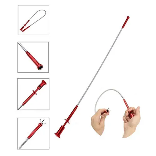 HARDK-Claw Magnetic Pick-up Tool 4 Claws with Bright LED Light Flexible Spring Magnet Grab Grabber Fingers Prongs for Garbage Pick up,arm Extension HARDK-Claw Magnetic Pick-up Tool 4 Claws with Bright LED Light Flexible Spring Magnet Grab Grabber Fingers Prongs for Garbage Pick up,arm Extension