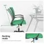 Home Office Chair Ergonomic Desk Chair Mesh Computer Chair with Lumbar Support Armrest Rolling Swivel Adjustable Mid Back Task Chair for Adults(Green) Home Office Chair Ergonomic Desk Chair Mesh Computer Chair with Lumbar Support Armrest Rolling Swivel Adjustable Mid Back Task Chair for Adults(Green)