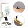 Picture Hooks,Picture Hanger 76 Pieces Silver Assorted Picture anging Hooks Kit with Screws in Plastic Storage Box for Home Office Photo Picture Painting Hanging