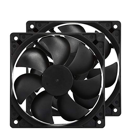 120mm Case Fan 120x120x25mm 12cm Computer PC Fan DC 12V 2Wire 3Pin Connector Cooling Fan 1600RPM 2-Pack 120mm Case Fan 120x120x25mm 12cm Computer PC Fan DC 12V 2Wire 3Pin Connector Cooling Fan 1600RPM 2-Pack