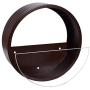 Ecosides Wall Mounted Planter Wall Hanging Planters Metal Plant Terrarium for Indoor Planter, Air Plant Holders Decorative Morden Circle Iron Vase for Succulent Indoor Wall Decor(12'' H, Brown)