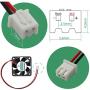 ANVISION 2-Pack DC 24V 40mm x 10mm Brushless Cooling Fan, Dual Ball Bearing, YDM4010B24 ANVISION 2-Pack DC 24V 40mm x 10mm Brushless Cooling Fan, Dual Ball Bearing, YDM4010B24