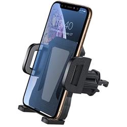 Air Vent Phone Holder for Car,Miracase Handsfree Universal Car Phone Mount Cradle with Adjustable Clip Compatible with iPhone XR/XS Max/XS/X/8/8 P/7/7 P,Galaxy S10/S10 +/S9/Note 9 and More(Gray)