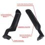 E7TZ-1522601-A E7TZ-1522600-A Metal Interior Door Handle Left Driver & Passenger Side Pair for 1987-1996 Ford Bronco F150 F250 F350 F53 F59 F800