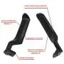 E7TZ-1522601-A E7TZ-1522600-A Metal Interior Door Handle Left Driver & Passenger Side Pair for 1987-1996 Ford Bronco F150 F250 F350 F53 F59 F800