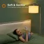Addlon Floor Lamp for Living Room with Lamp Shade and 9W LED Bulb Modern Standing Lamp Floor Lamps for Bedrooms Silver