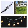 Muzata Outdoor Lights Hanging Kit,164ft Black Vinyl-Coated 304 Stainless Steel Cable,Hook & Eye Turnbuckle Wire Rope Tension （16503）NK16