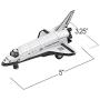 ArtCreativity Diecast Space Shuttle with Pullback Mechanism, Set of 2, Die Cast Metal NASA Space Toys for Boys, Astronaut Cake Decorations, Astronaut Space Theme Party Favors