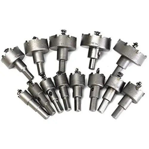 Rocaris 13Pcs 16mm-53mm Stainless Steel Carbide Tip TCT Metal Drill Bit Hole Saw Set Rocaris 13Pcs 16mm-53mm Stainless Steel Carbide Tip TCT Metal Drill Bit Hole Saw Set