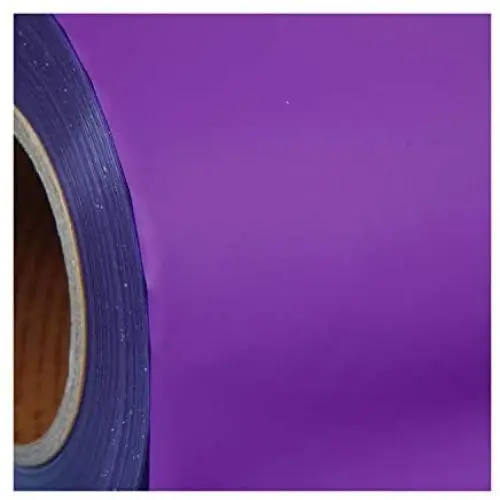 Threadart Purple Heat Transfer Vinyl Film, Iron On 20'' Wide Roll | Custom Cut by the Yard | Compatible with Cricut Explore, Cricut Maker, Silhouette Cameo and all other Vinyl Cutters