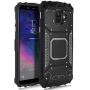 Compatible with Samsung Galaxy A6 2018, Feather Light Aluminum Metal Rugged Cover, Defender Case for Samsung Galaxy A6 SM-A600A 2018 [Value Bundle] (Black)