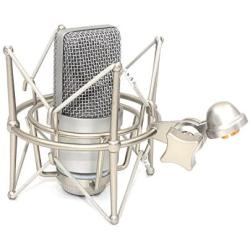 Weymic Wms-1 Silver Universal Microphone Shock Mount for B-Spark Mic, Atr2500,Metal Construction with Stand Arm Adapter