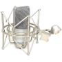 Weymic Wms-1 Silver Universal Microphone Shock Mount for B-Spark Mic, Atr2500,Metal Construction with Stand Arm Adapter