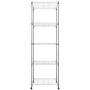 Homdox 5 Tier Steel Wire Shelving Unit on Wheels,Chrome Shelves for Garage Kitchen Living Room,Heavy Duty Shelving Rack, 23.2 x 13.8 x 72 inch (L x W x H)