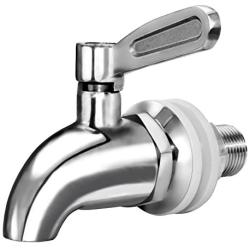 Updated More Durable Beverage Dispenser Replacement Spigot,Stainless Steel Polished Finished, Water Dispenser Replacement Faucet, fits Berkey and other Gravity Filter systems as well