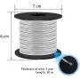 Aluminum Craft Wire 8 Gauge 12 Gauge 18 Gauge, Luxiv 1mm 2mm 3mm Silver Aluminum Wire for Crafting Wire Soft DIY Metal Craft Art Wire (Silver, 8gauge(3mm))