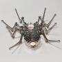 HMANE 3D Metal Puzzle Model Kit, Spider Mechanical Stainless Steel Puzzle Clock Crafts Toys Ornaments Model